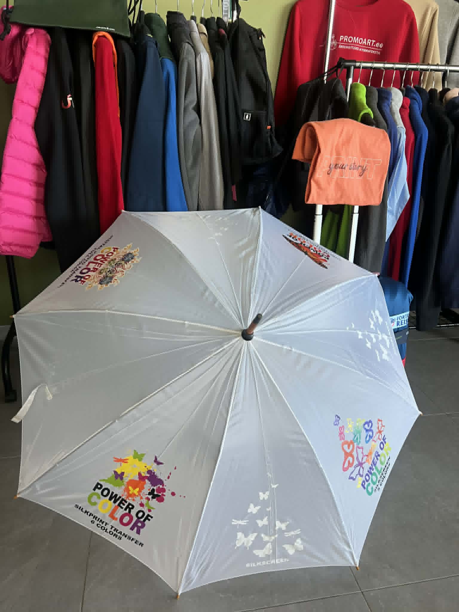 Logo Branding on Umbrellas and Bags
